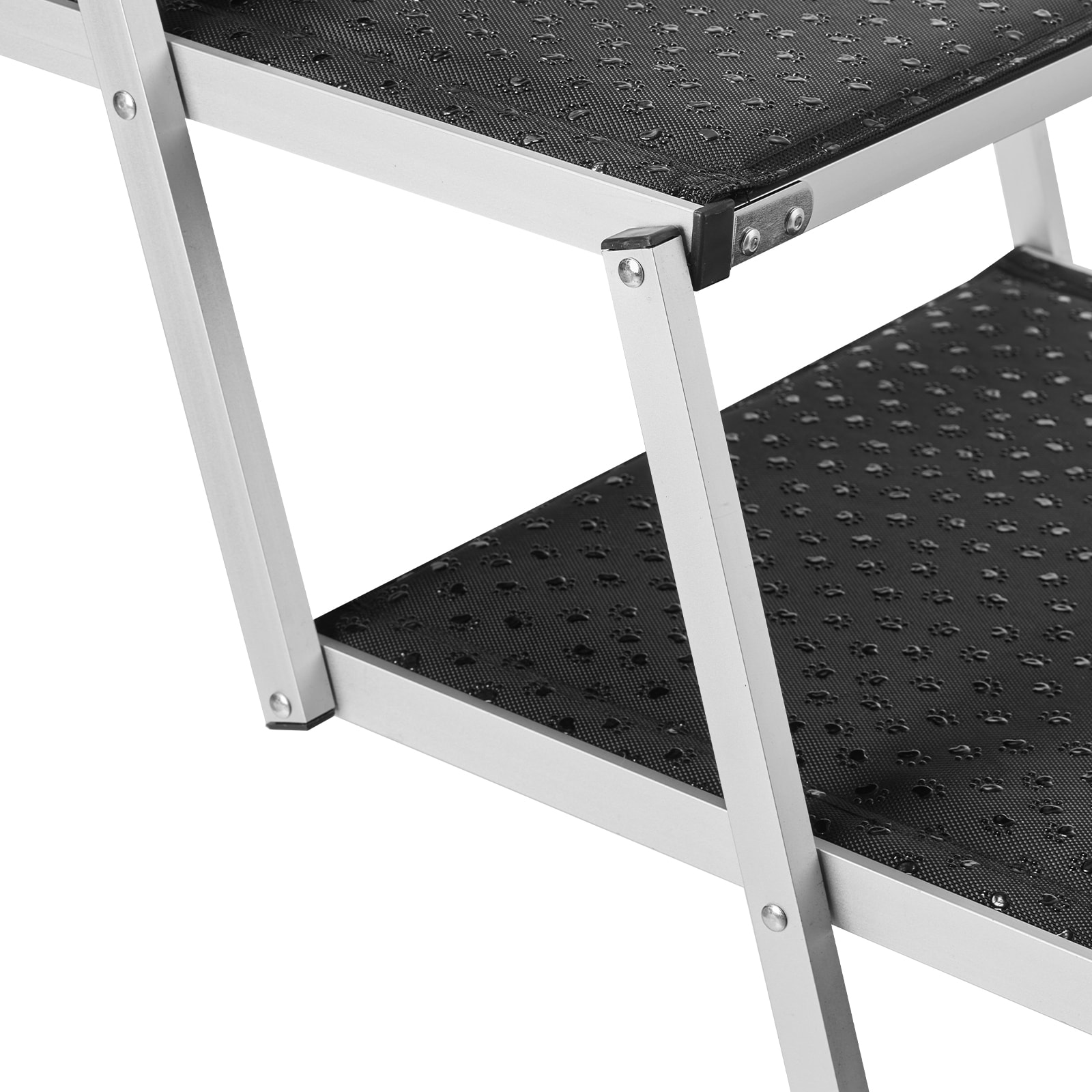Foldable Dog Stairs For Cars With Aluminum Frame For Pets_voghion.com